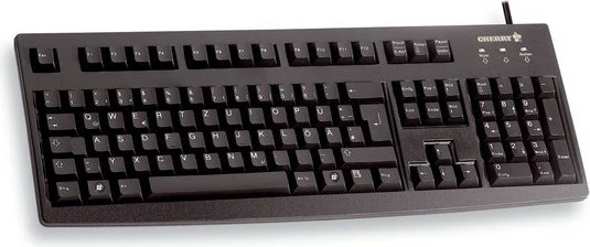 Tastierë Cherry G83-6104, Full-size, USB, QWERTY, Ngjyrë e zezë