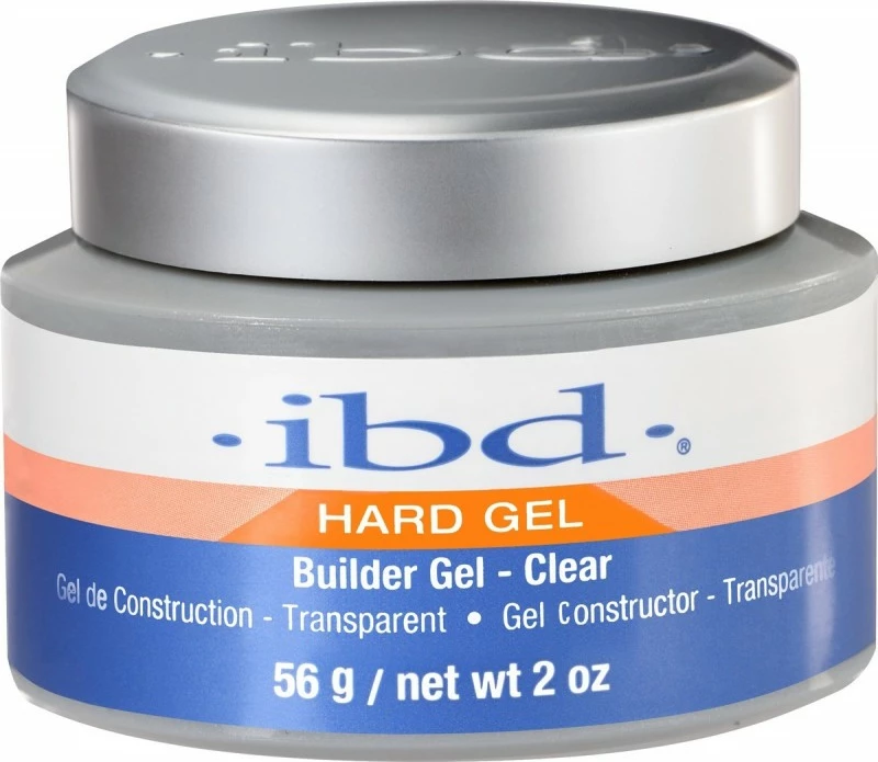 Xhel ndërtues për thonj IBD Hard Builder Gel UV për femra Clear 56g