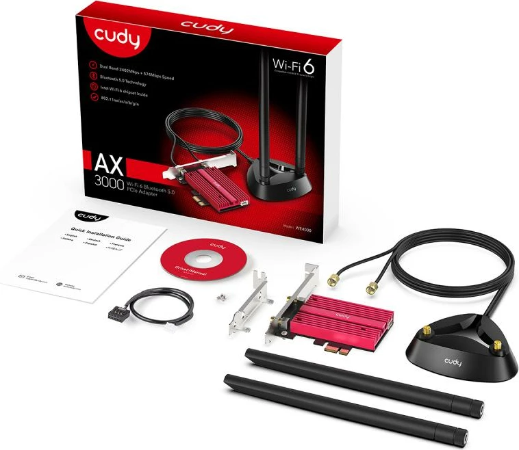 Kartë rrjeti PCI-Express, Cudy WE4000, me antena të jashtme