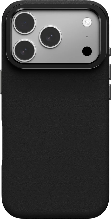 Mbështjellës AmazingThing Glamour për iPhone 17 Pro Max, PU lëkurë, e zezë