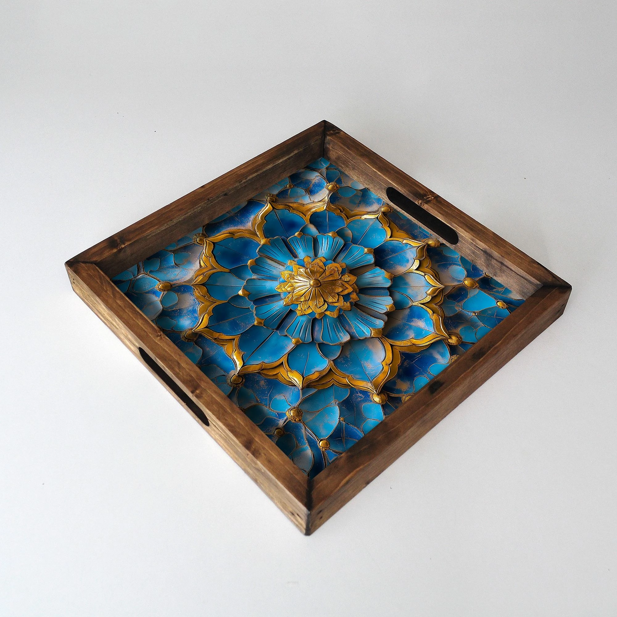 Tabaka druri, shumëngjyrëshe, Evila Originals, REF049, 35x35x4 cm