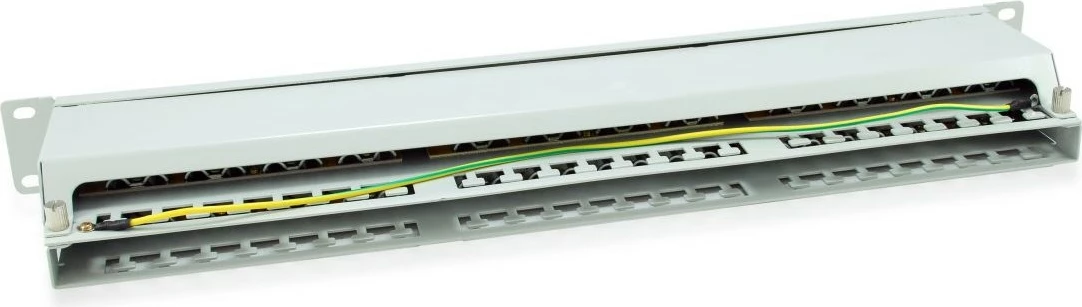 Patch panel EQUIP 48-port Cat6, 1U, metal, gri