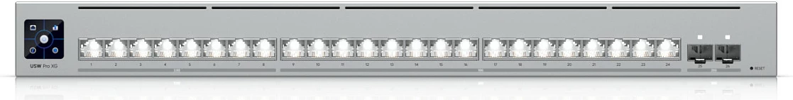 Switch Ubiquiti USW-Pro-XG-24 RM, 24x RJ-45, 16x 10GbE + 8x 2.5GbE, rackmount, gri