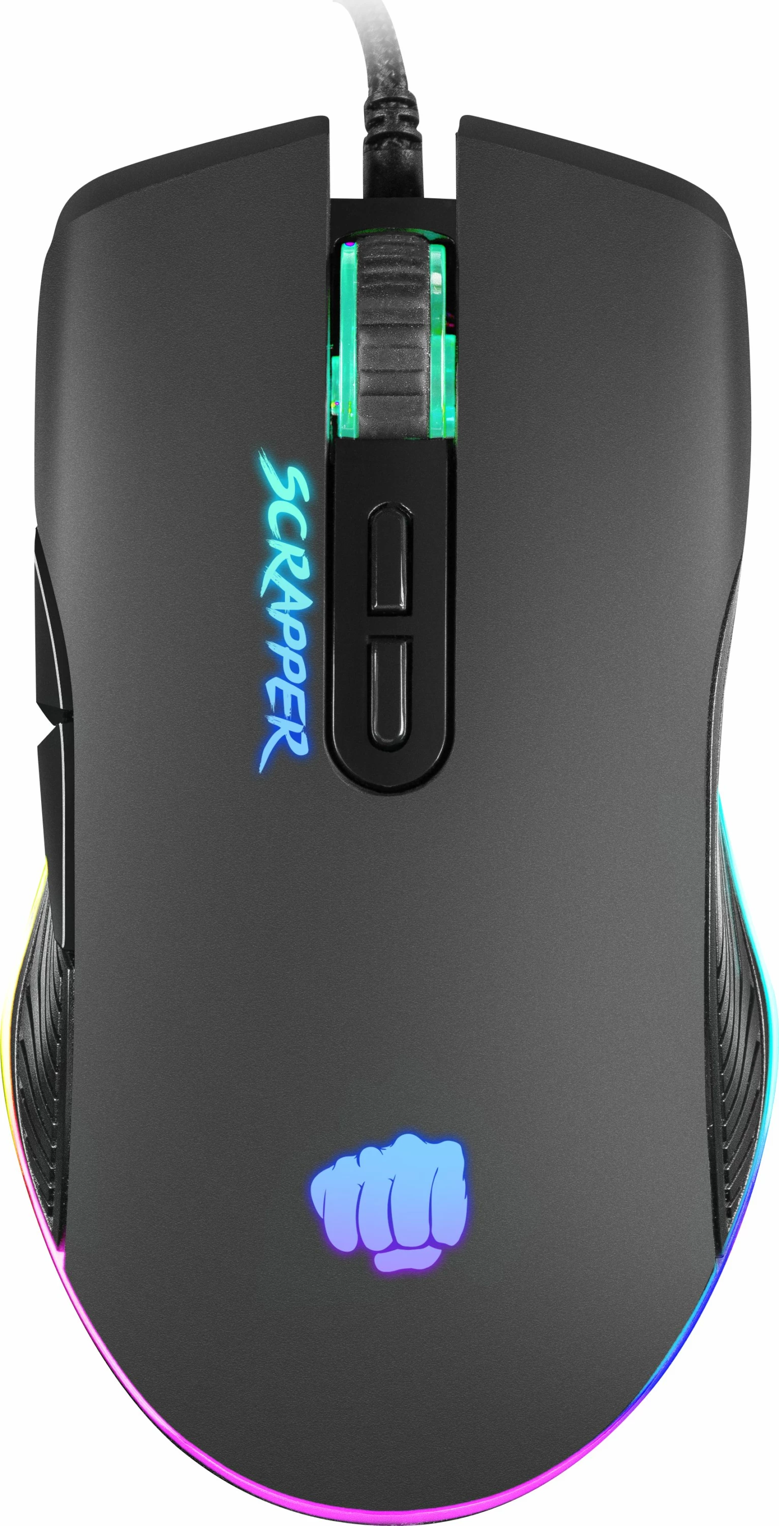 Maus gaming Fury Scrapper NFU-1699, 6400 DPI, RGB, 7 butona, USB me kabllo, i zi