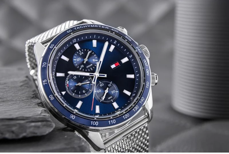 Orë dore për meshkuj Tommy Hilfiger, argjend