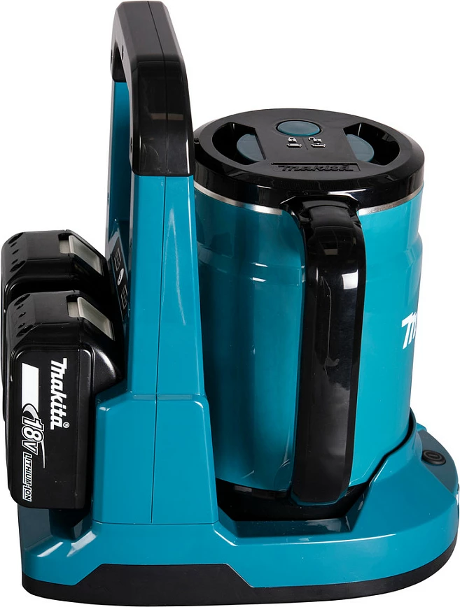 Zierëse uji me bateri Makita DKT360Z, 0.8L, pa kabllo, zi/kaltër