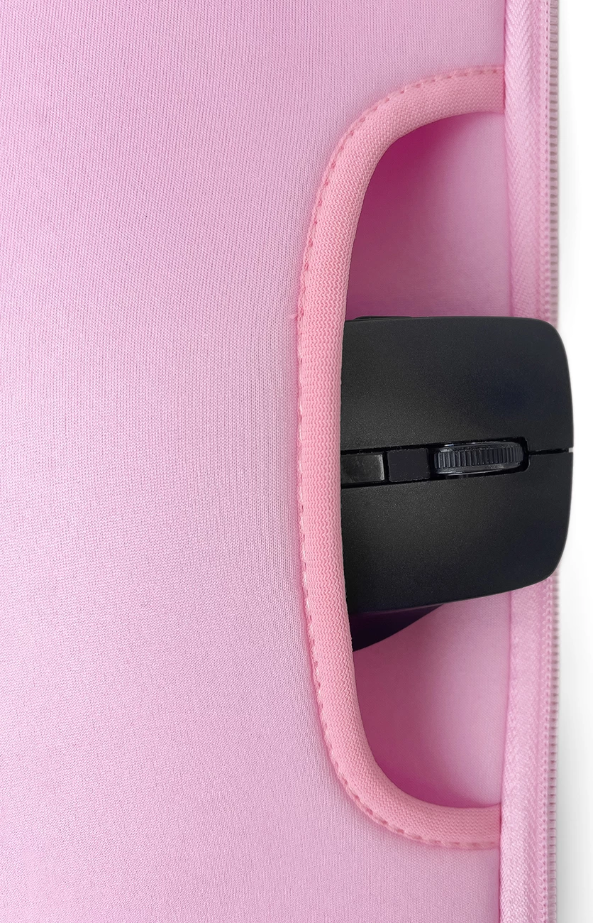 Çantë laptopi Hurtel universal 15.6 inç, neopren, rozë