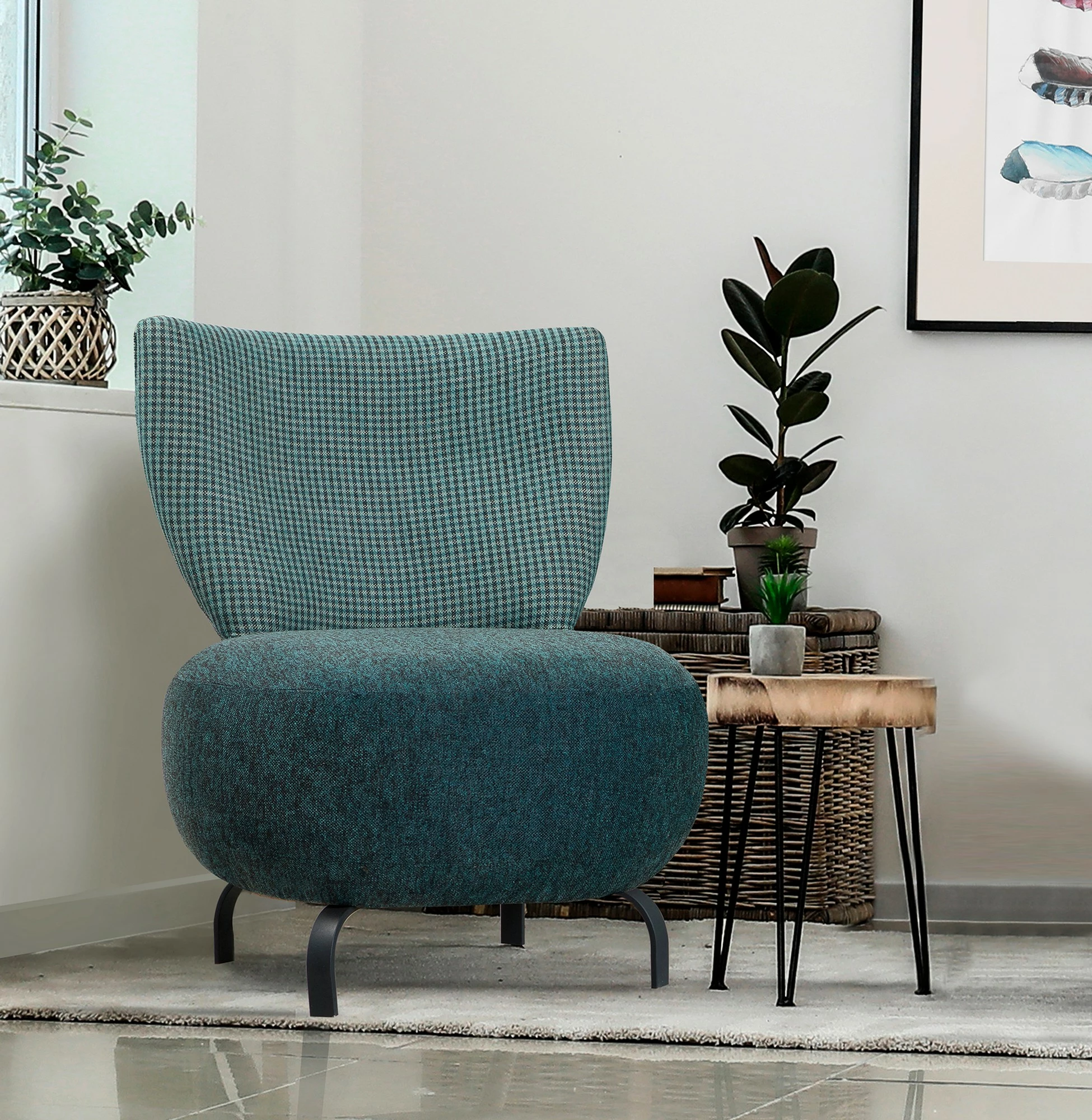 Karrige krahu Atelier del Sofa, Loly, ngjyrë tyrkiz