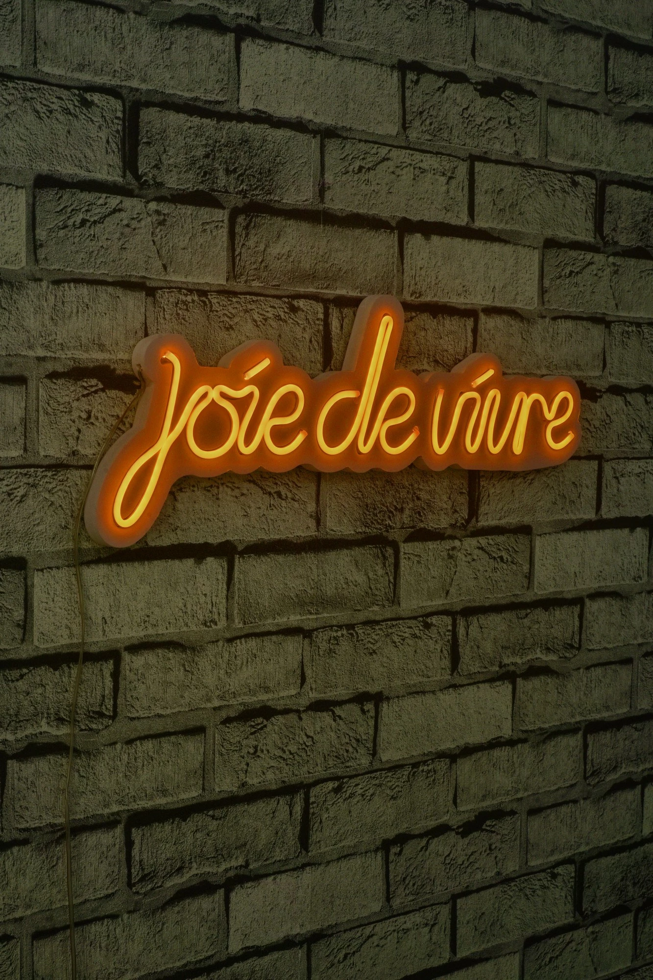 Dritë dekorative LED plastike, 'Joie de Vivre', e verdhë