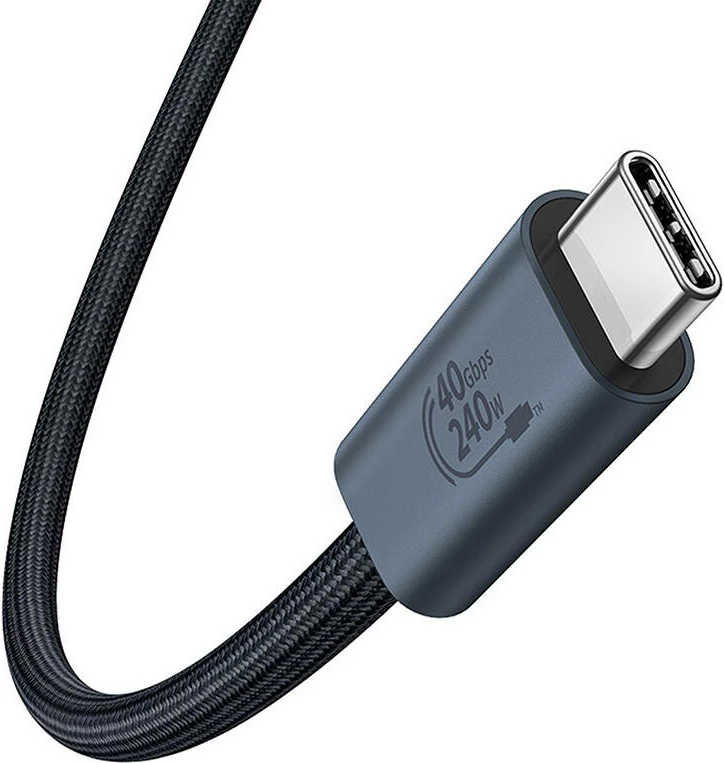 Kabllo USB-C në USB-C Baseus Flash 2, 1m, 240W, e zezë