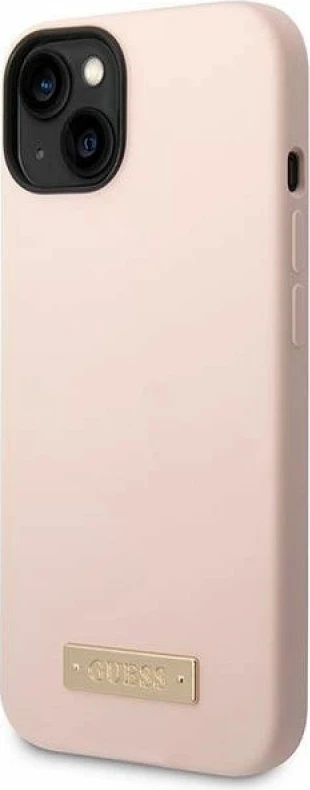 Kapak telefoni Guess GUHMP14MSBPLP për iPhone 14 Plus, rozë