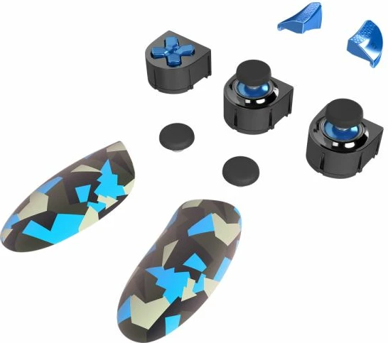 Set modulash për kontrollor, Thrustmaster ESWAP X Blue Color Pack WW, 7 module + 2 kapakë mini-stick, kamuflazh blu