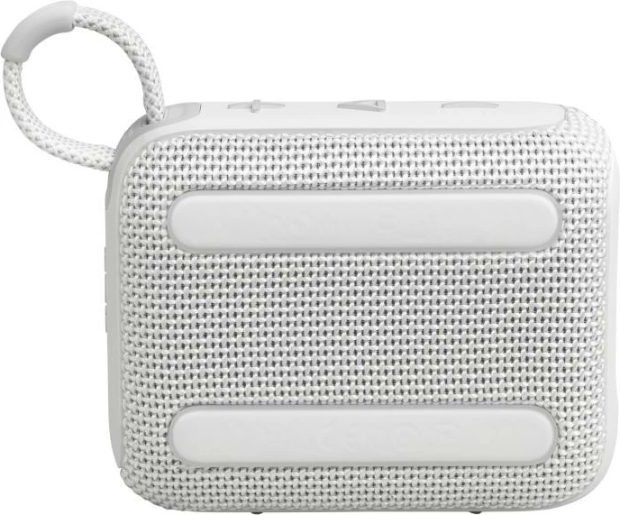 Altoparlant portabël Bluetooth, JBL, Go 4 (JBLGO4WHT), deri 7 orë + Playtime Boost, IP67, bardhë