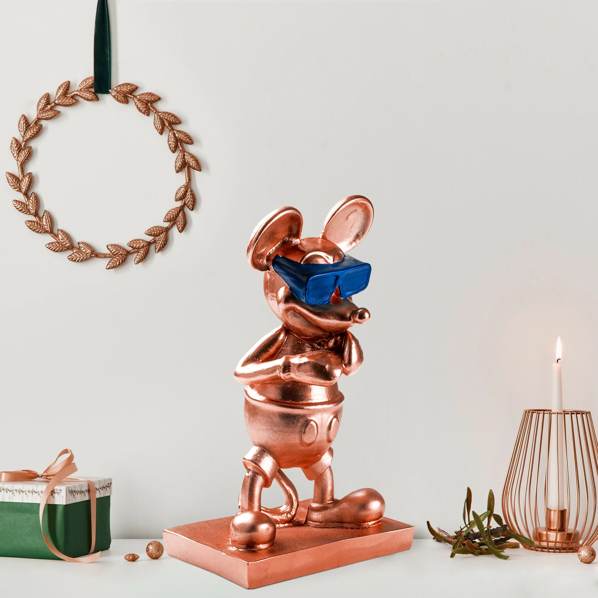 Objekt dekorativ Aberto Design, Souris-2, bakër e kaltër