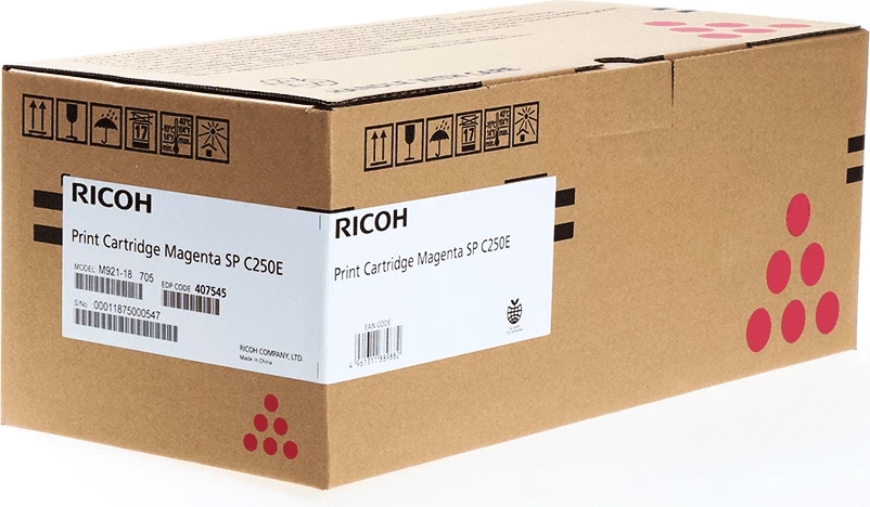 Toner Ricoh SP C250E 407545, 1600 faqe, magenta