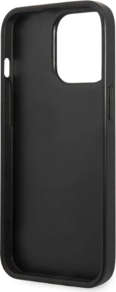 Mbështjellës Karl Lagerfeld KLHCP13XSFMP2K për iPhone 13 Pro Max 6.7", i fortë, lëkurë saffiano, i zi