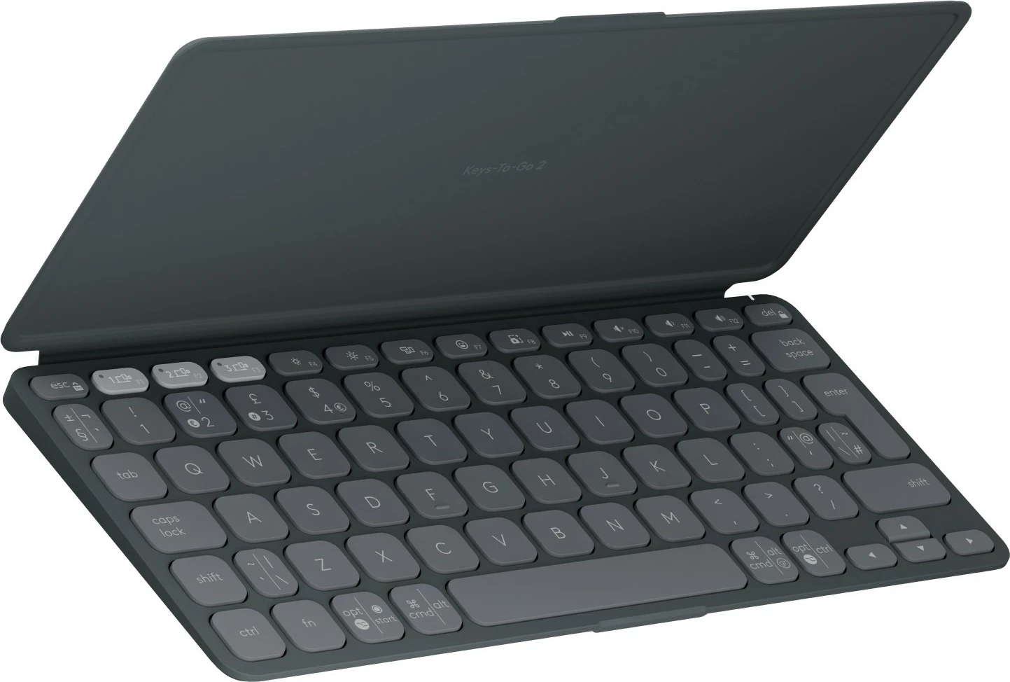 Tastierë mini Logitech Keys-To-Go 2, wireless, Bluetooth, QWERTY, graphite
