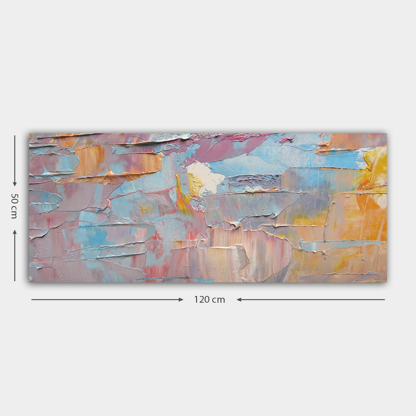 Pikturë dekorative në kanavacë, shumëngjyrëshe, YTY5842795422_50120, 50x120cm