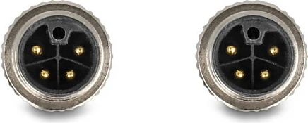 Kabllo DeLOCK M12 L-koduar, 4 Pin, mashkull/mashkull, 3 m, PUR, e zezë