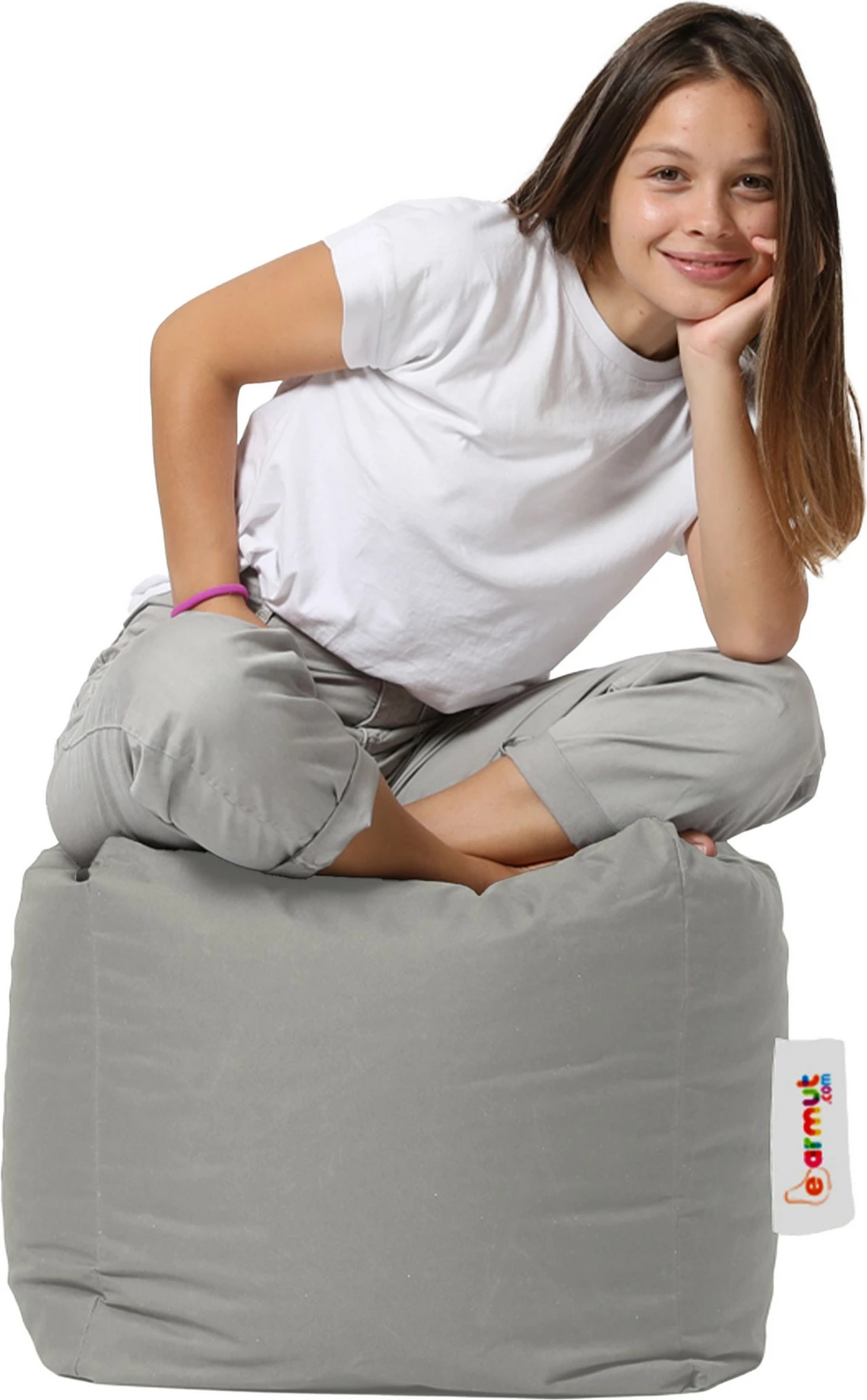 Puf kopshti katror, ngjyrë fume, Atelier del Sofa