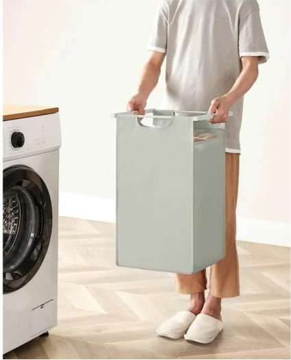 Kosh rrobash VASAGLE BLH301W01, 3 ndarje, 114 L, me raft, e bardhë