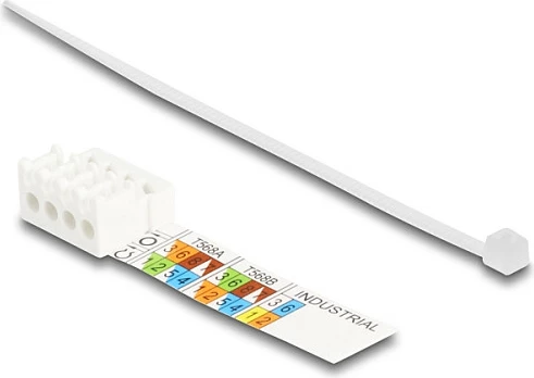 Konektor RJ45 DeLOCK Cat6a, field-assembly, push-pull, pa vegla, argjendtë