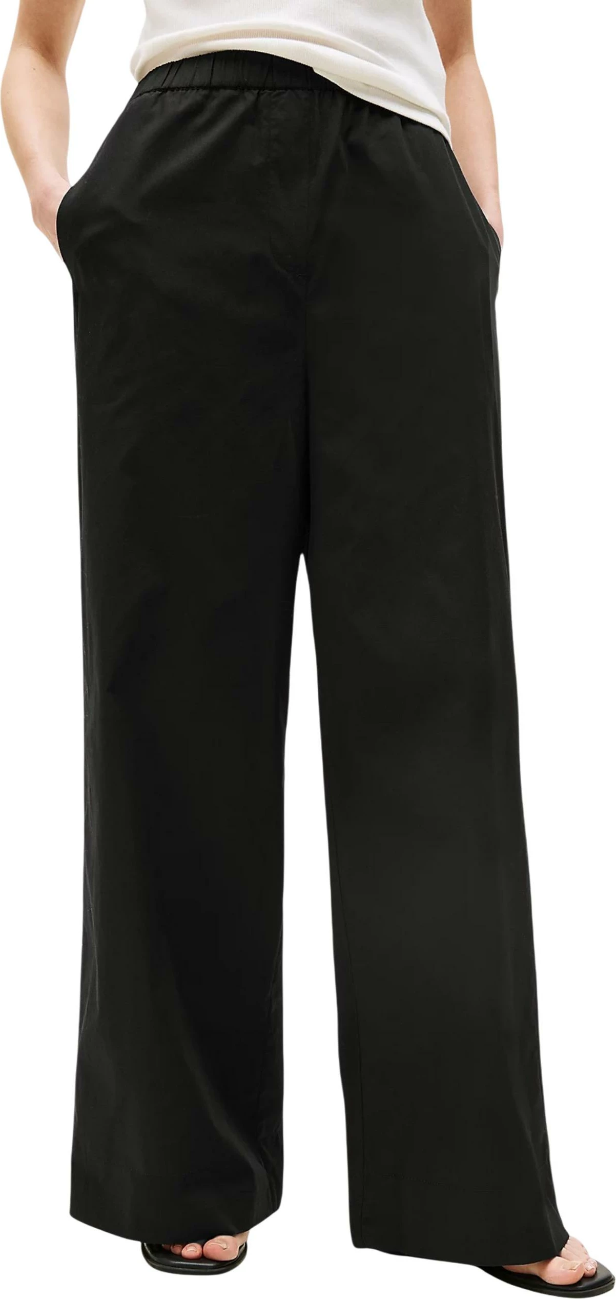 Pantallona për femra Tommy Hilfiger WW0WW45891, të zeza