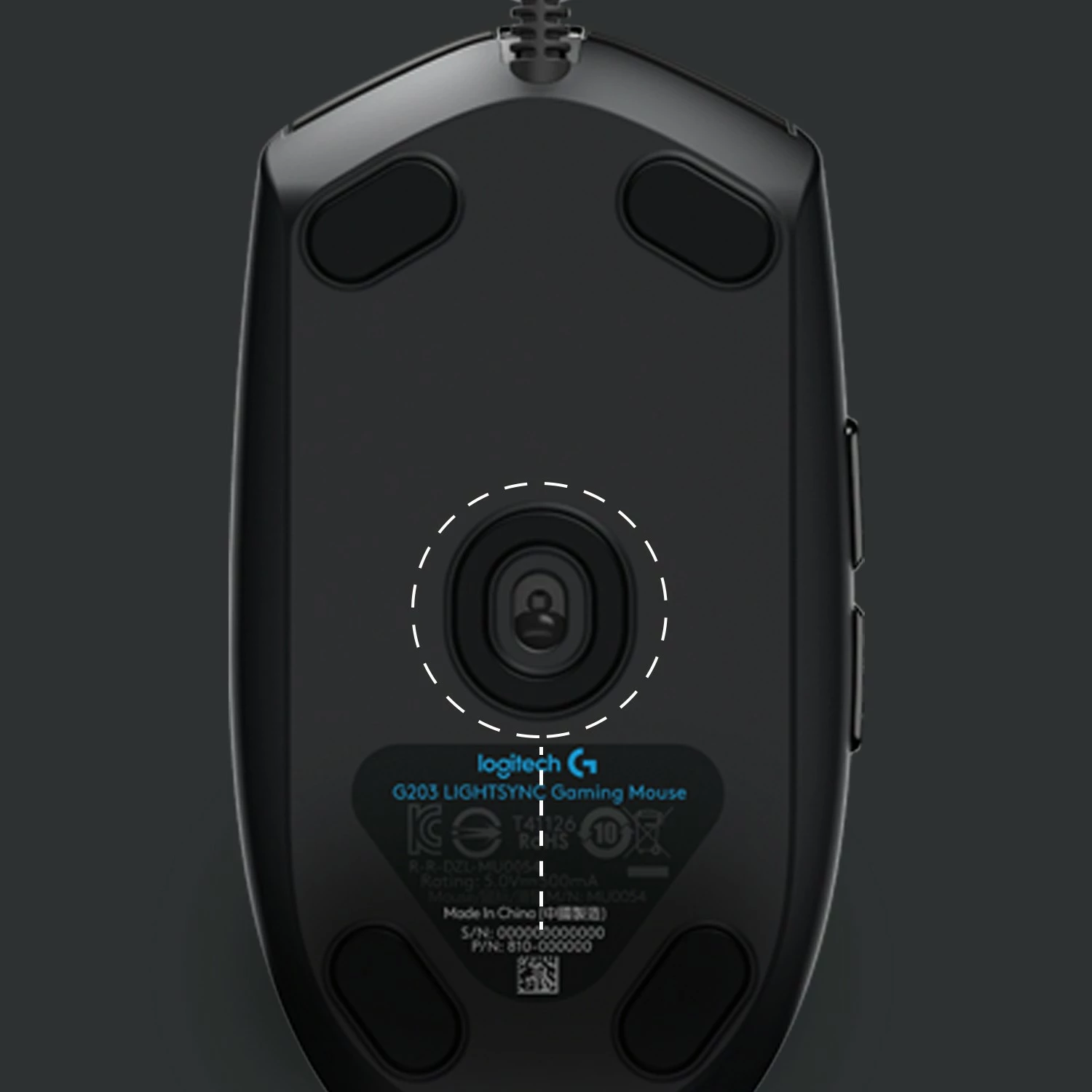 Maus Gaming me Ndriçim RGB Logitech G203 LIGHTSYNC