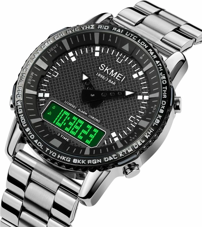 Orë dore për meshkuj Skmei, e zezë