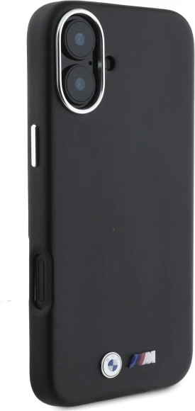 Mbështjellës BMW M Smooth Full Wrapped Metal MagSafe për iPhone 16 Plus, i zi