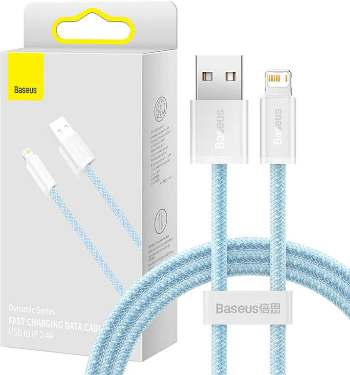 Kabllo USB në Lightning Baseus Dynamic CALD000403, 1m, Blu