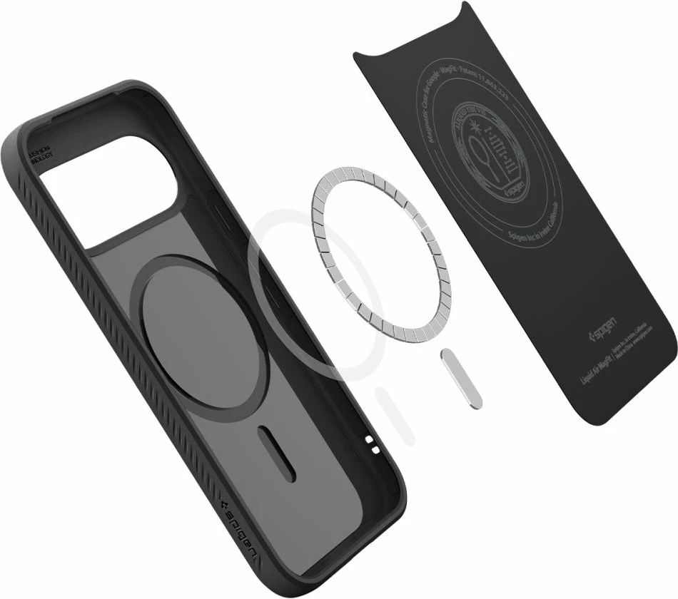 Mbështjellës Spigen Liquid Air Mag për Google Pixel 11, MagSafe, TPU, Matte Black