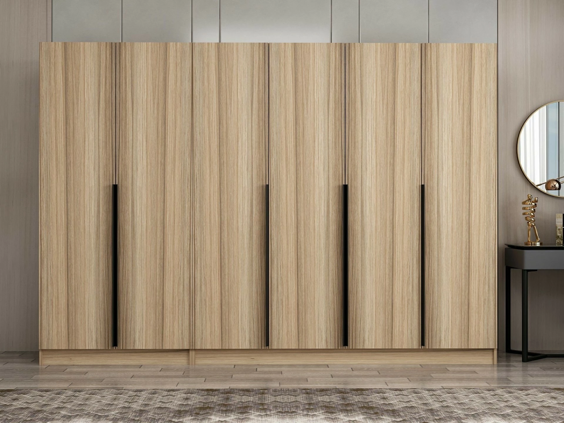 Dollap për dhomë gjumi, ngjyrë lisi, Skye Decor Kale Plus - 7796