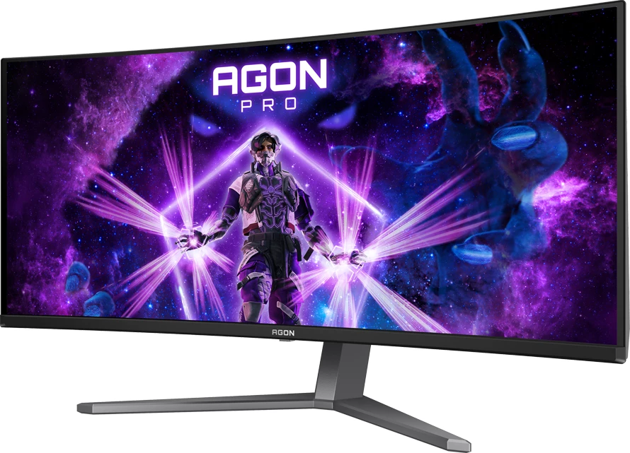 Monitor AOC AGON PRO AG346UCD 34\" i lakuar QD-OLED 3440x1440 175Hz 0.03ms FreeSync Premium Pro, hiri i errët