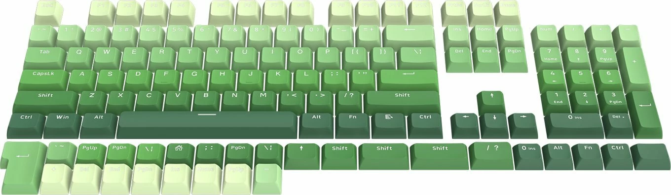 Set keycapash Redragon A140 131 copë, jeshile