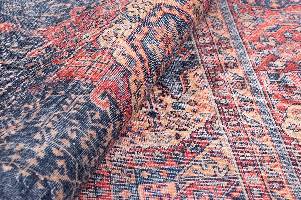 Qilim (210 x 310) Conceptum Hypnose, Blues Chenille - e kaltër e errët AL 26
