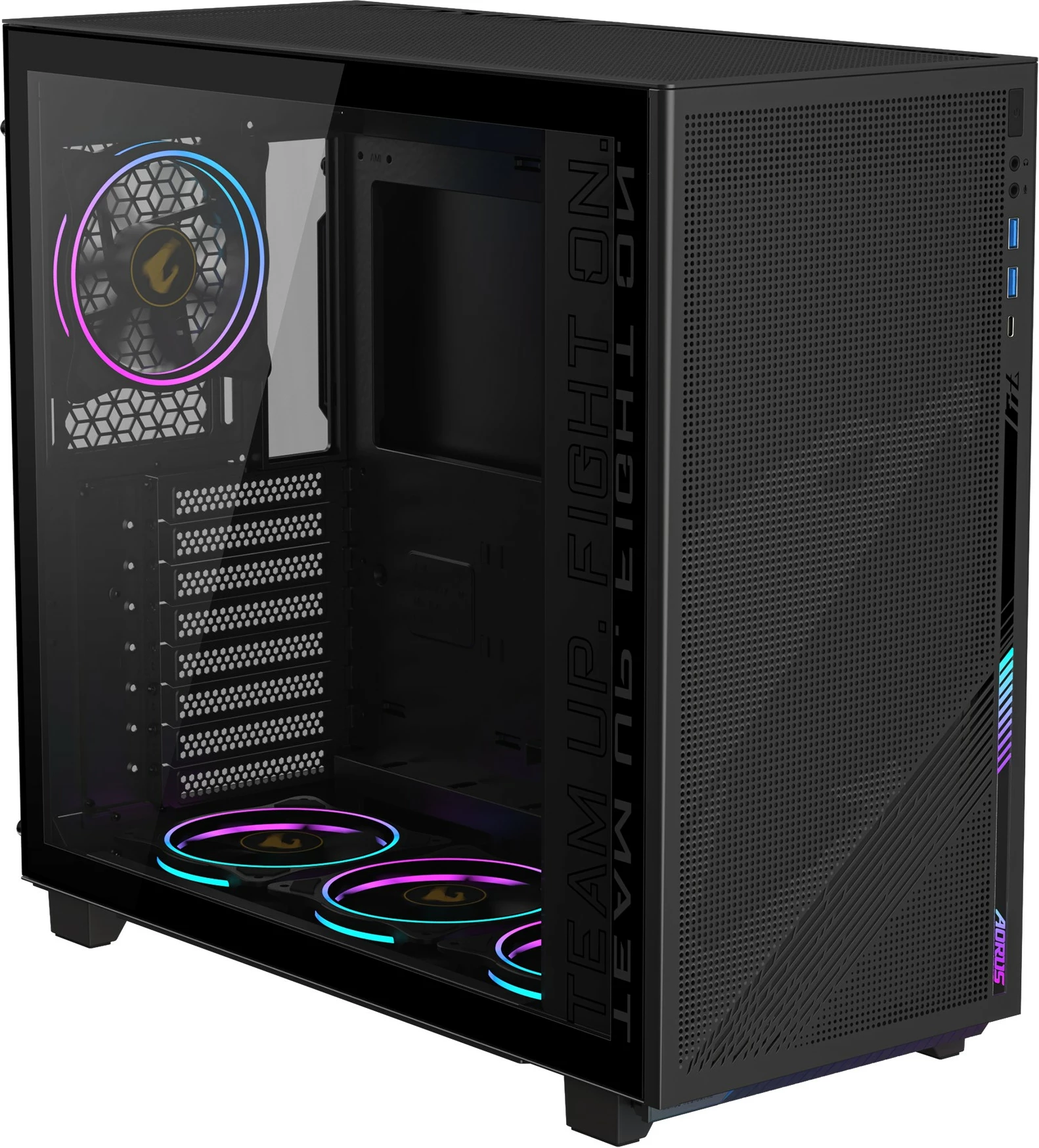 Kasë Gigabyte GB-AC400G, Midi, e zezë