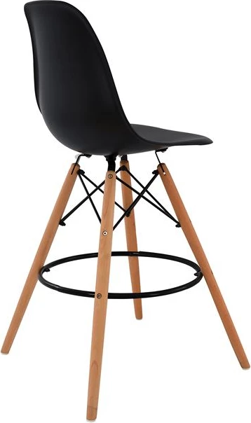 Karrige për bar Renata e zezë FH0173.02 47x50x108 cm, set prej 4 copë