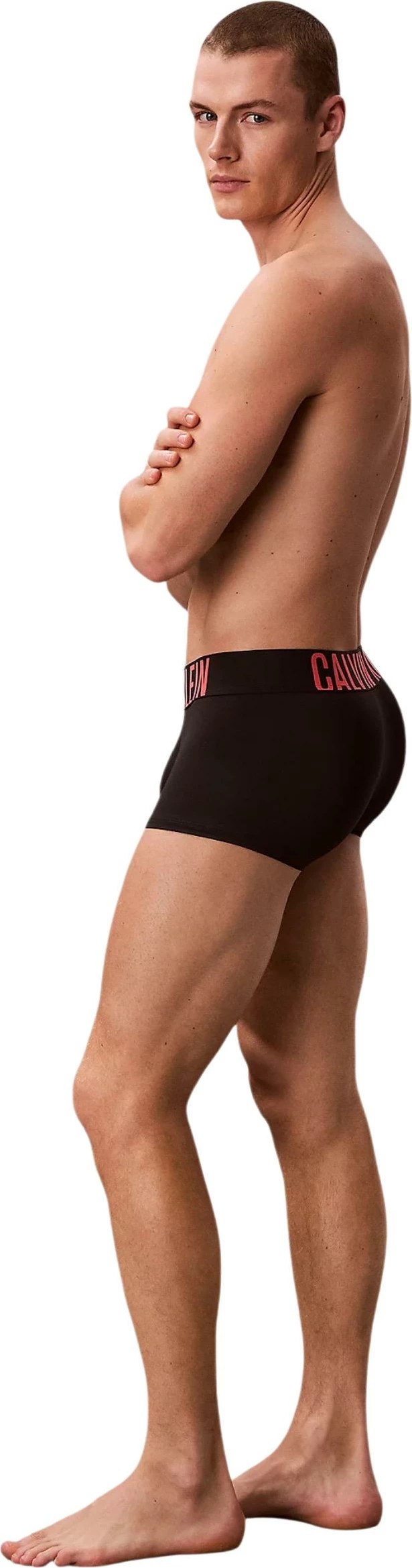 Të brendshme për meshkuj Calvin Klein Underwear Low Rise Trunk 3PK 000NB3611A, të zeza/blu [Madhësia: XS]