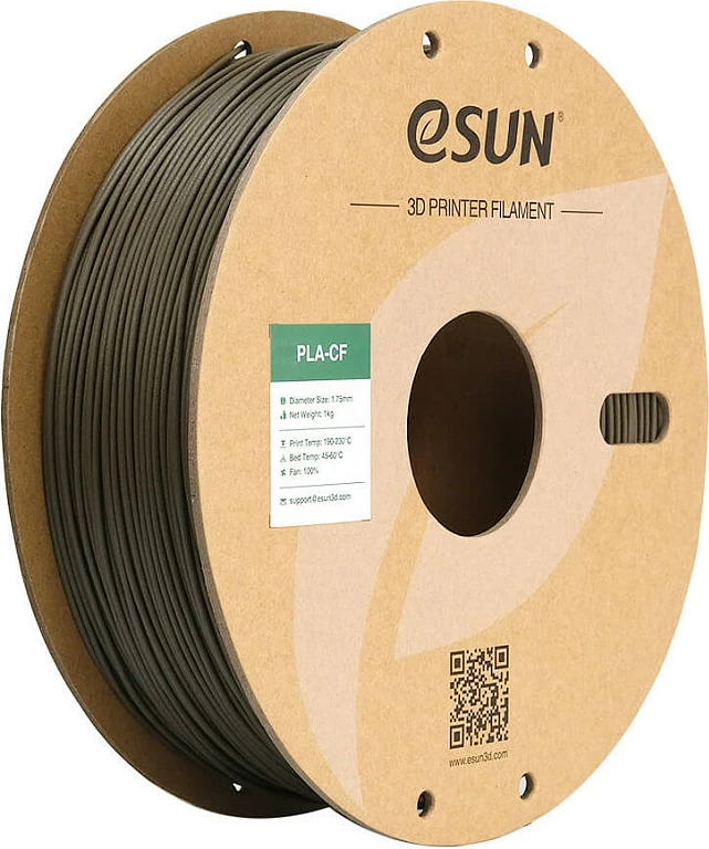 Filament për printer 3D eSun PLA-CF EPLA-CF 1.75mm 1kg, kafe