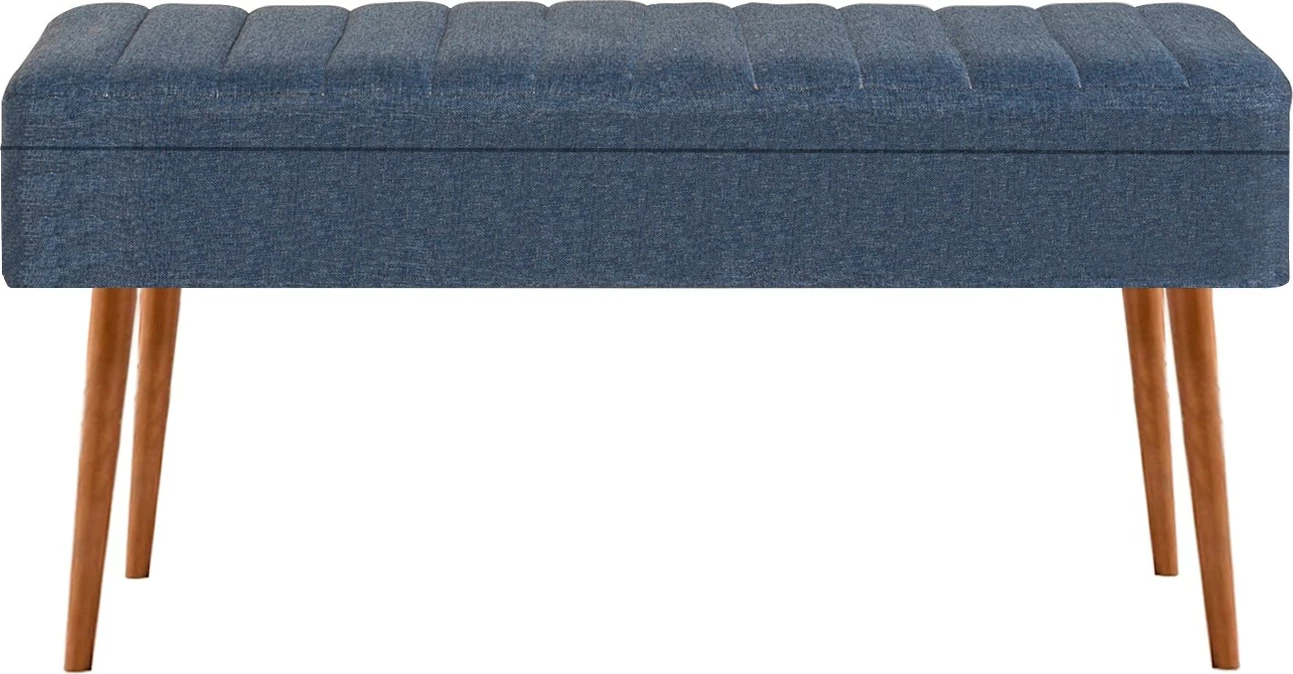 Set tavoline me karrige, e zgjatshme, 5 pjesë, Hanah Home, Vina 1048 - 4 - Atlantic, ngjyrë druri dhe blu e errët