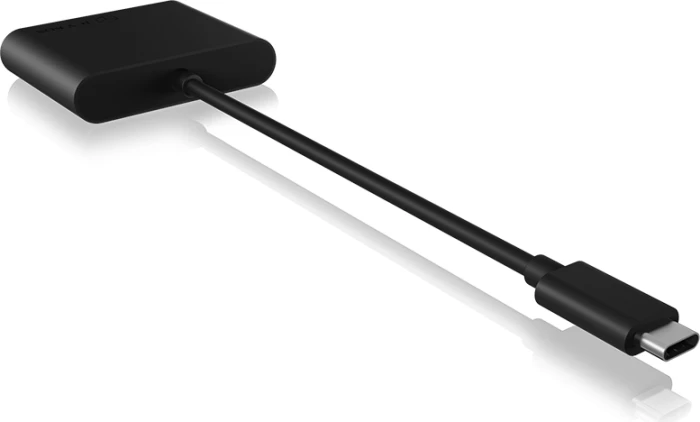 Lexues kartash ICYBOX IB-CR301-C3 USB-C 3.2 Gen 1 (5Gb/s) për CF/SD/microSD, kabllo 15cm, i zi