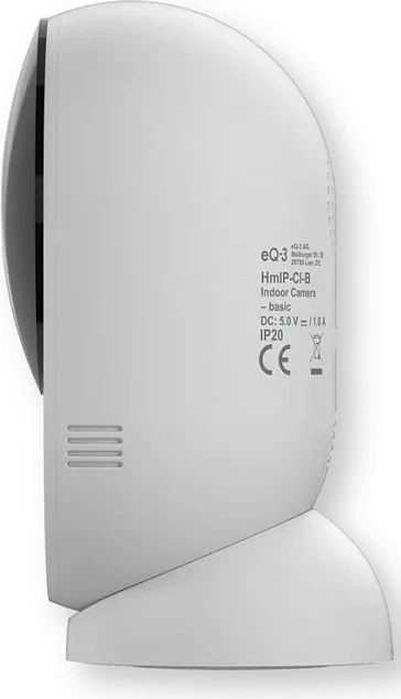 Kamerë sigurie IP Homematic IP HmIP-CI-B Innenkamera basic, 3 MP, Wi‑Fi, MicroSD, bardhë/zi