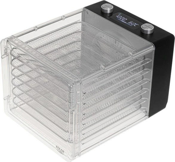 Tharëse kërpudhash, frutash dhe perimesh Adler AD 6660, 600 W, e zezë