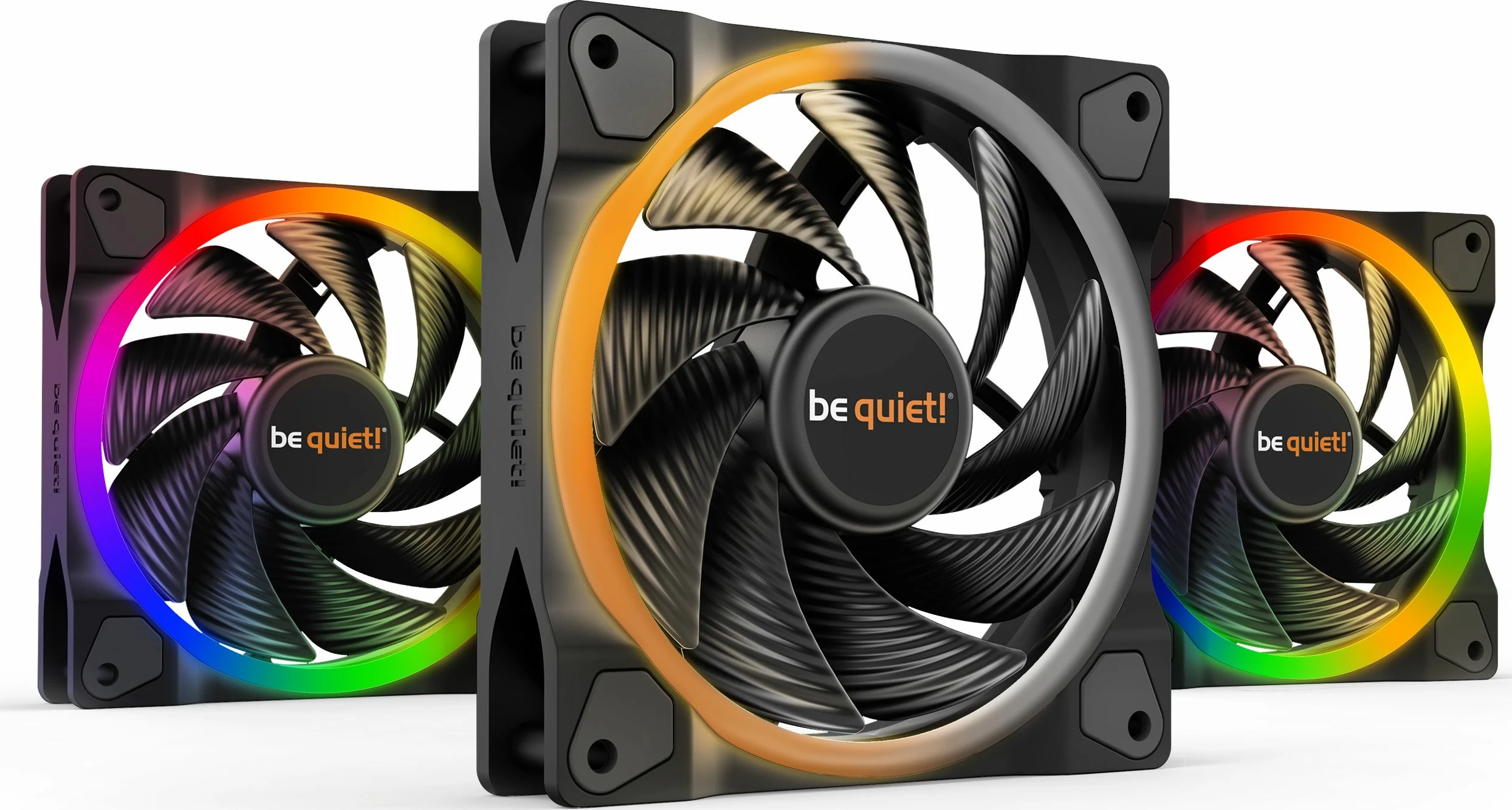 Ventilator PC be quiet! Light Wings 120mm PWM High-Speed BL077, ARGB, set 3 copë, i zi