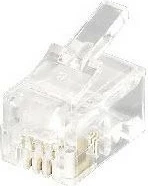Plug telefonik EQUIP RJ11 4P4C transparent
