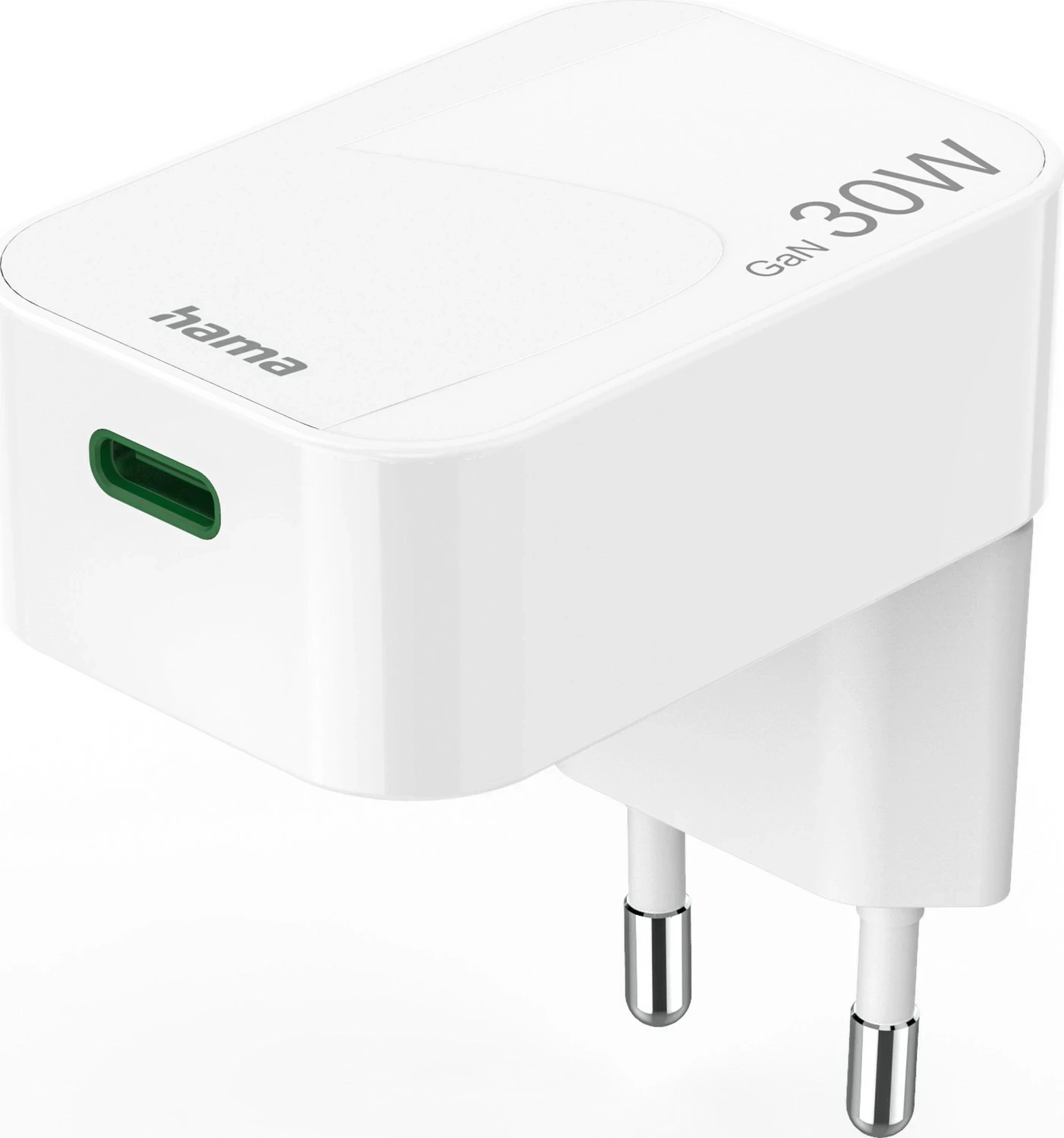Karikues Hama 30W GaN, 1x USB-C, i bardhë, palueshëm