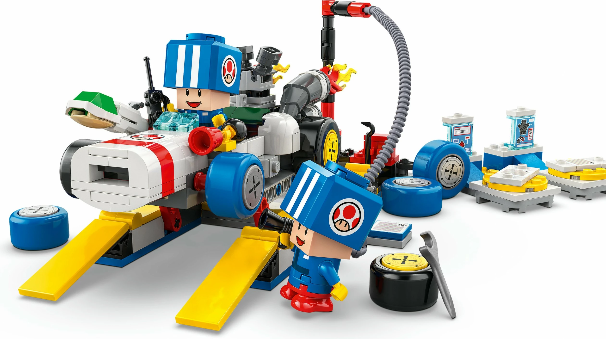 Set ndërtimi LEGO Mario Kart Toad's Garage, 390 pjesë, plastikë, shumëngjyrësh