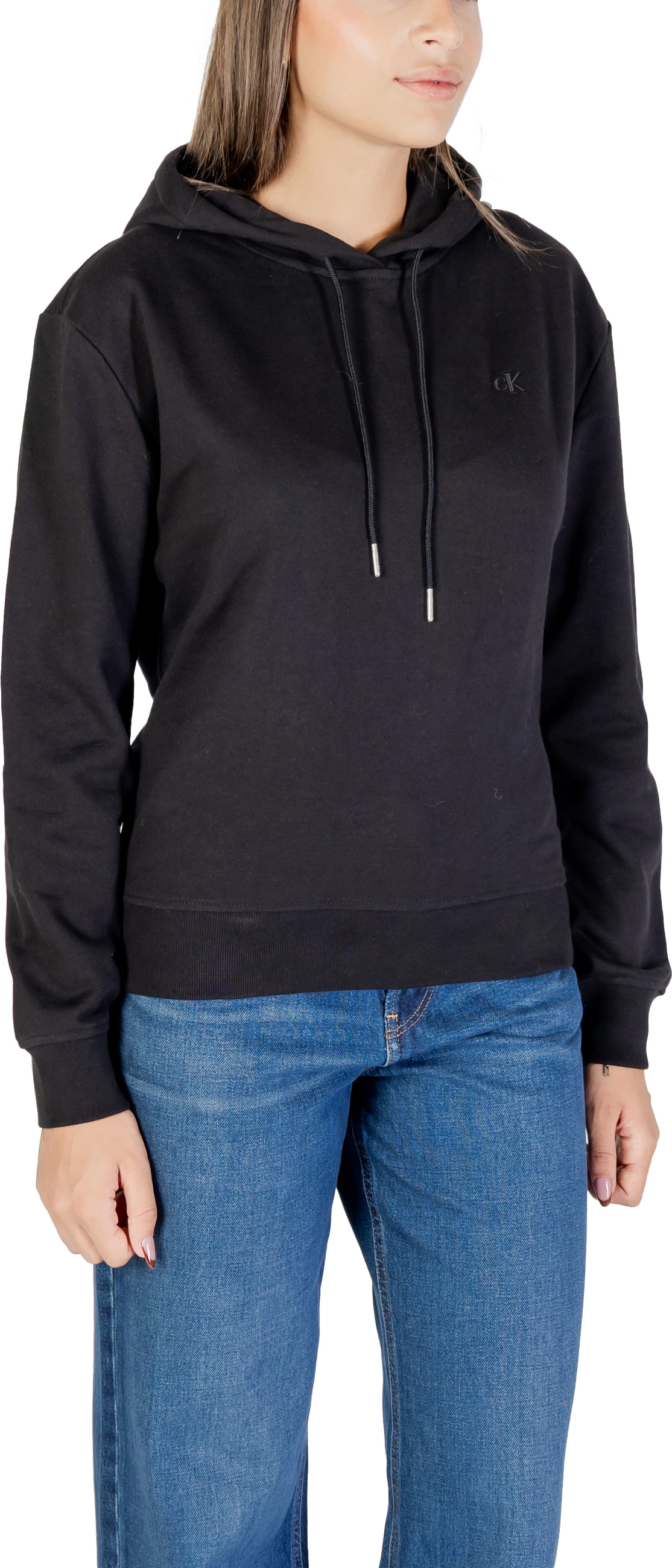 Duks për femra Calvin Klein Jeans LS Archive Terry LV047C224G, i zi [Madhësia: XS]
