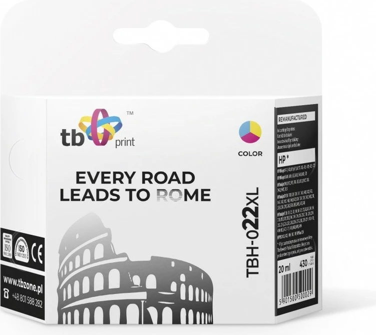 Toner TB Print TBH-022XL, për HP, 20 ml, Color